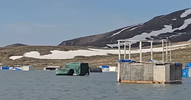Erciyes te doğa intikamını aldı: Karavan ve konteynerler sular altında kaldı VİDEO İZLE