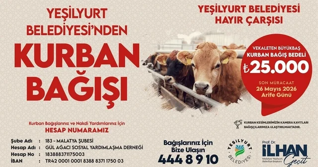 Yeşilyurt Belediyesi nden kurban bağışı seferberliği Malatya Haberleri