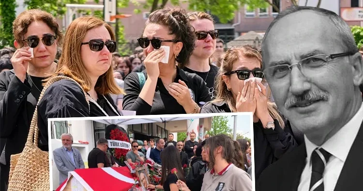 Okul bahçesinde acı veda: Öğrenciler de öğretmenler de gözyaşlarına boğuldu