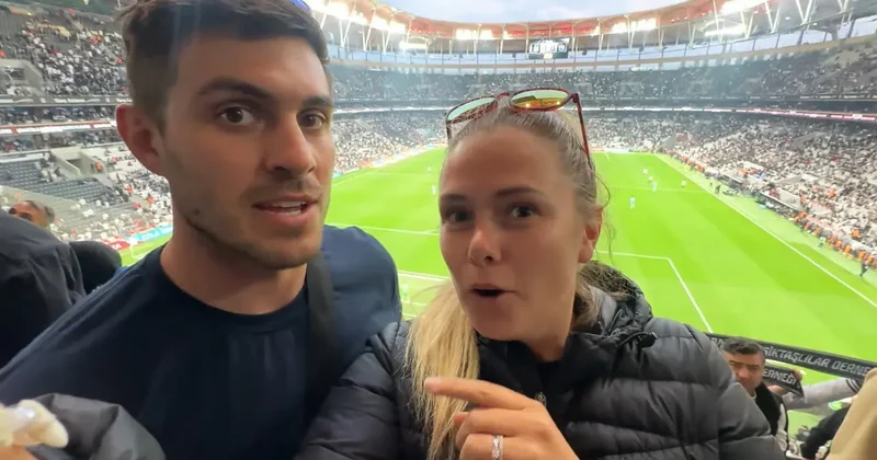 Trabzonspor maçını izleyen İngiliz YouTuberlar, Beşiktaş seyircisine hayran kaldı!