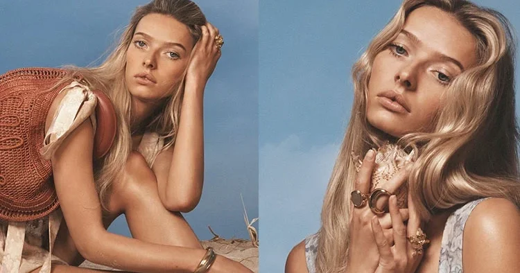 Önce okul sonra iş… Ünlü çiftin kızı model oldu