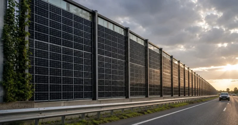 Arazi bulamayınca otoyol duvarlarından elektrik üretmeye başladılar Sözcü Gazetesi