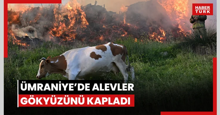 Ümraniye’de alevler gökyüzünü kapladı