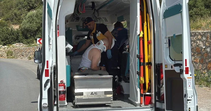 Bodrum da Kaza: Sürücü Yaralandı