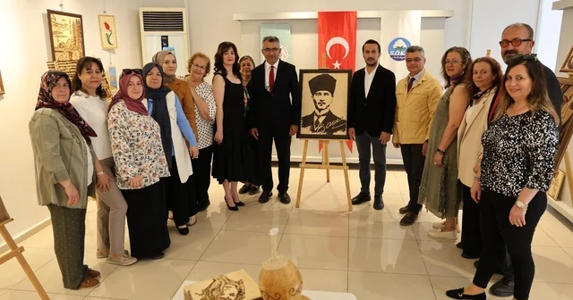 Söke de ahşap yakma sanatının zarif örnekleri sanatseverlerle buluştu Aydın Haberleri