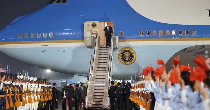 ABD Başkanı Trump, Çin e ulaştı