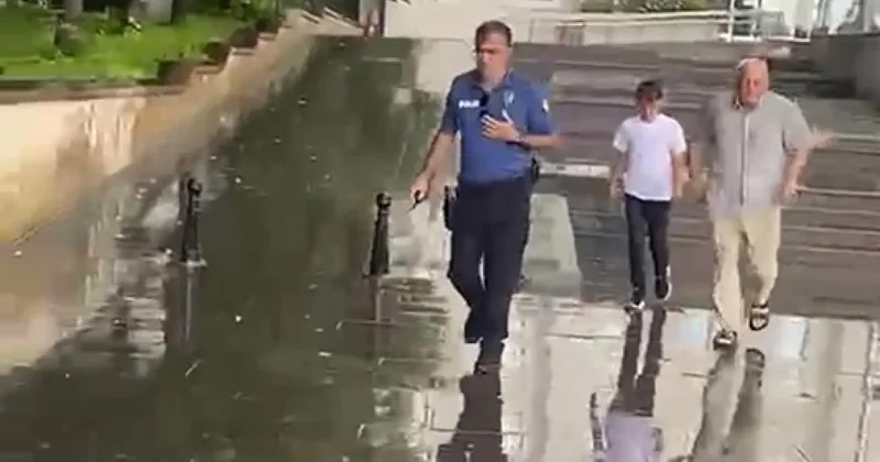 Nevşehir de polis, kimliğini kaybeden öğrenciyi sınava yetiştirdi