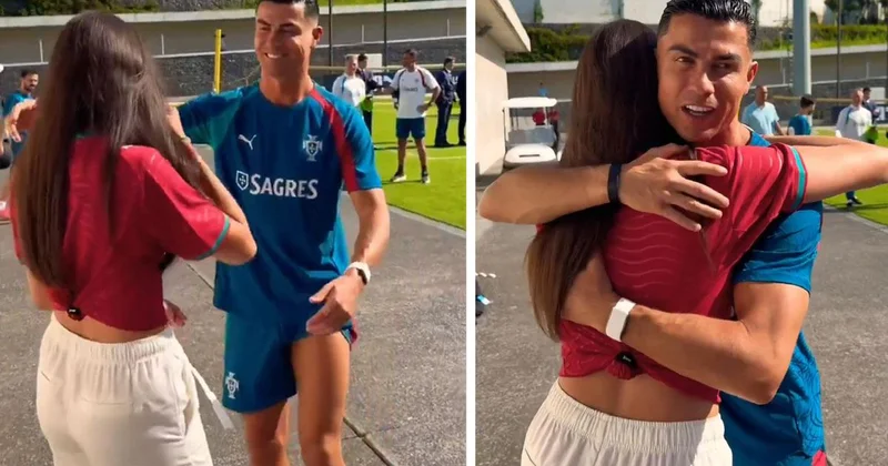 Ronaldo yu görünce gözyaşlarına boğuldu