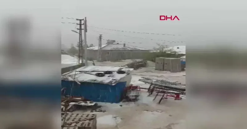Sivas ta sağanak ve dolu yağışı etkili oldu! Tarım arazileri su ile doldu