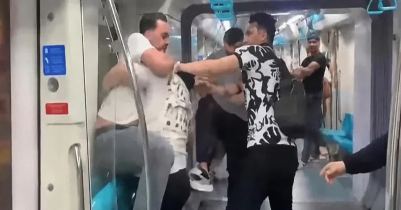 Marmaray’da tekmeli yumruklu havada uçuştu: Müdahale eden güvenlik görevlisi de hedef oldu