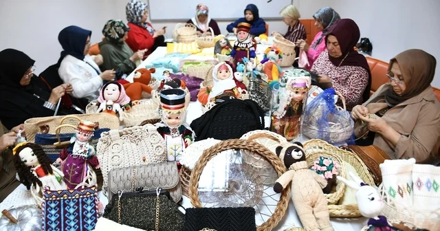 Yeşilyurt ta el emeği ürünler ekonomiye dönüşüyor Malatya Haberleri
