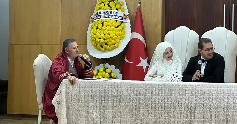 Haber7 nin mutlu günü: Hanife & Fatih çifti dünyaevine girdi