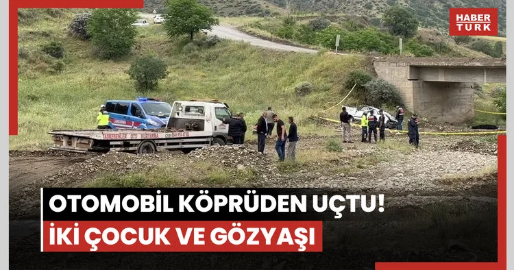 Otomobil köprüden uçtu! İki çocuk ve gözyaşı