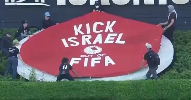 Dünya Kupası nda İsrail protestosu: FIFA dan atın VİDEO İZLE