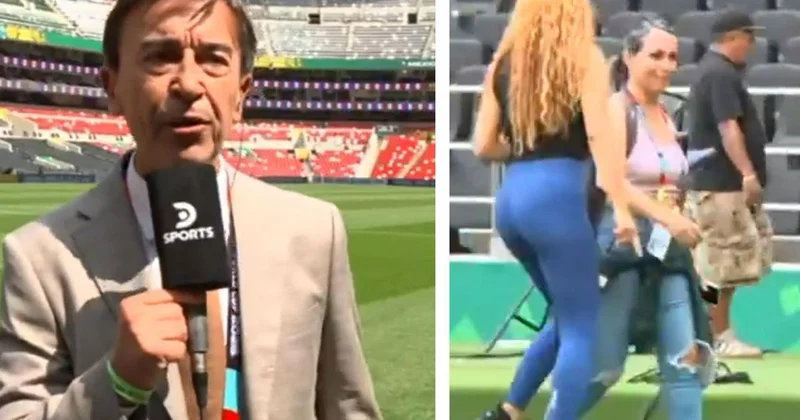Shakira yı görünce kendini tutamadı! Canlı yayını bırakıp yanına koştu