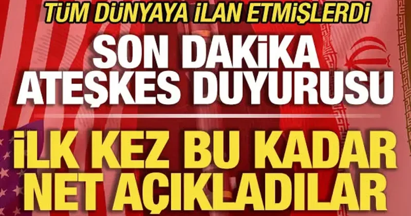 İran ve ABD tüm dünyaya ilan etmişti! Savaşta son dakika ateşkes duyurusu