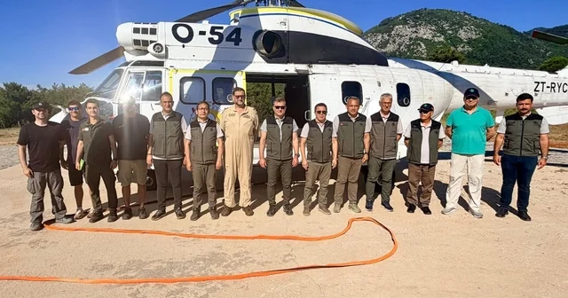 Kuşadası nda konuşlu yangın söndürme helikopteri göreve hazır Aydın Haberleri