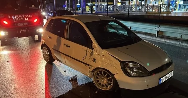 Sıkıştırılan otomobil takla attı: 4 yaralı, sürücü firarda 4 kişinin yaralandığı kaza güvenlik kamerasında Bursa Haberleri