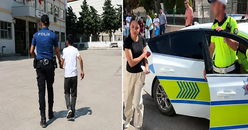 Polis, LGS de Geç Kalan Öğrencilere Yardım Etti