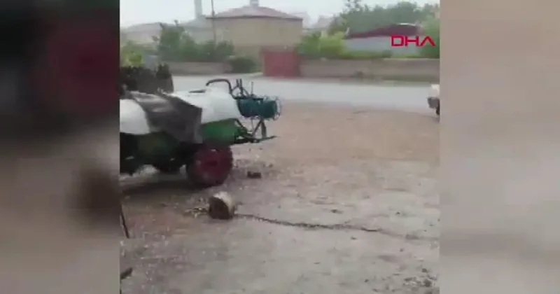Niğde de dolu yağışı! Meteoroloji den uyarı geldi