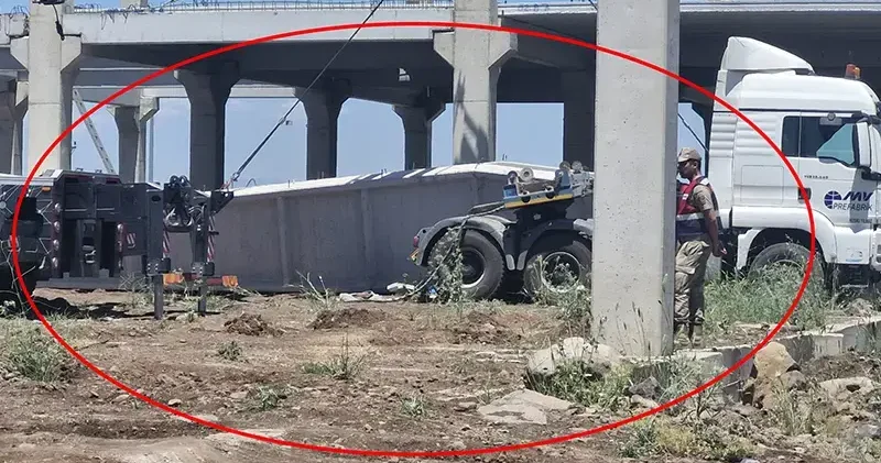 Fabrika inşaatında beton blok, işçilerin üzerine düştü: 1 ölü, 1 yaralı