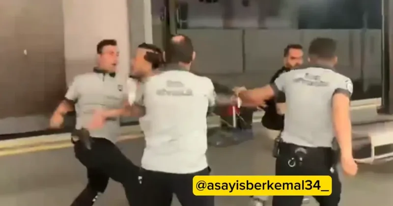 Güvenlikçi bir yumrukla yere serdi, temizlikçinin tokadı olay oldu
