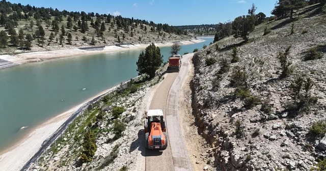 Mersin de kırsal ulaşımı rahatlatan asfalt çalışması tamamlandı Mersin Haberleri