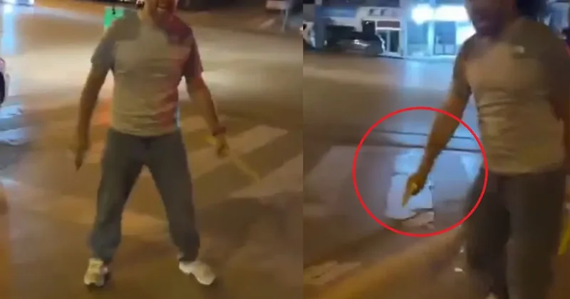 Silahını çekip tehditler savuran polis memuru görevden uzaklaştırıldı!
