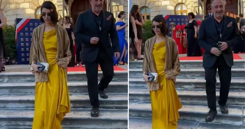 Cem Yılmaz ve Ahu Yağtu oğullarının mezuniyetinde bir araya geldi