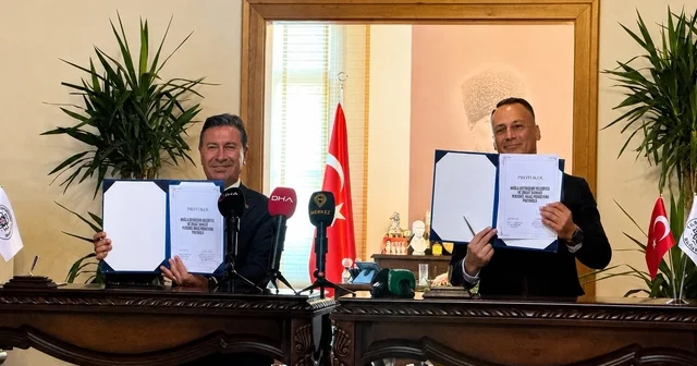 Muğla Büyükşehir ve MUSKİ personeline rekor promosyon: Ziraat Bankası ile 100 bin TL lik imza Muğla Haberleri Habertürk Yerel Haberler