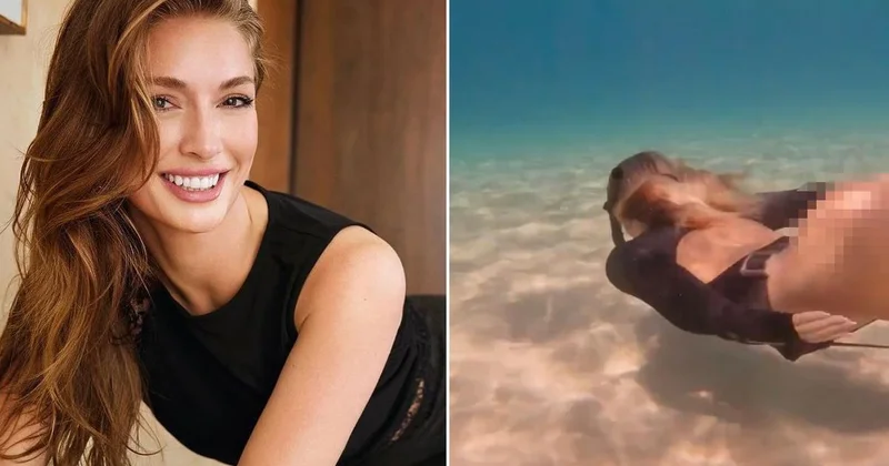 Su altı videosu olay oldu! Ünlü oyuncudan jet açıklama geldi