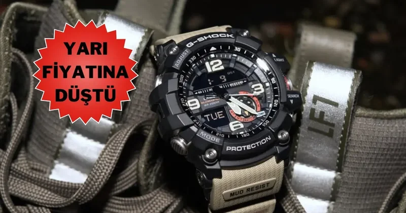 Çamur, toz ve darbeye dayanıklı Casio G SHOCK saatte dev fırsat!