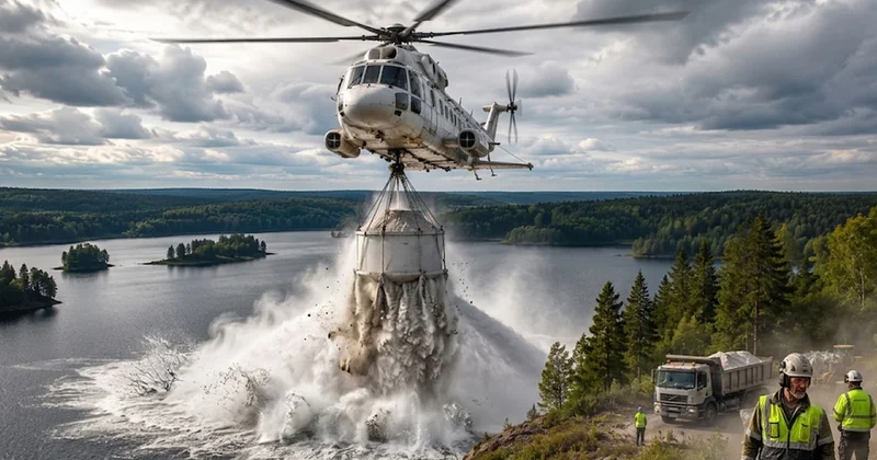 Helikopterle günde 200 tonu havadan bırakıyorlar Sözcü Gazetesi