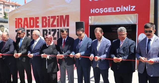 Kütahya da 15 Temmuz Anma ve Deneyimleme Çadırı Zafer Meydanı nda açıldı Kütahya Haberleri Habertürk Yerel Haberler