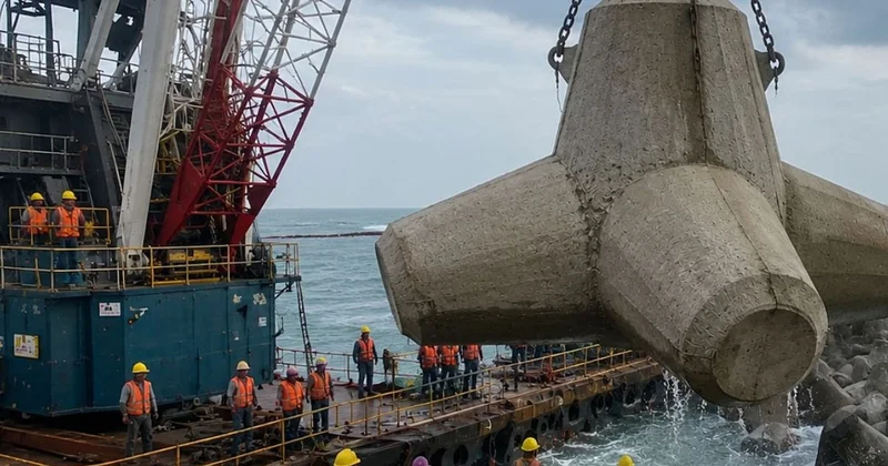 Denizden toprak çalmak yerine dev karıncalar gibi beton taşıyorlar Sözcü Gazetesi