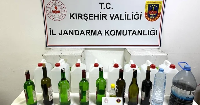 Kırşehir de 48 litre kaçak alkol ve el yapımı içki ele geçirildi Kırşehir Haberleri Habertürk Yerel Haberler