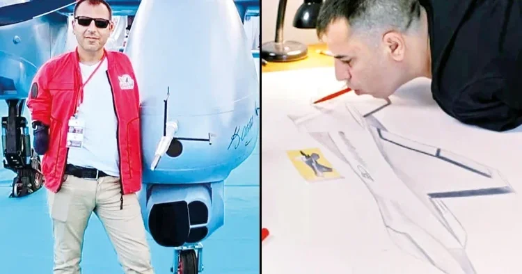 Ağzındaki kalemle KAAN’a imza attı