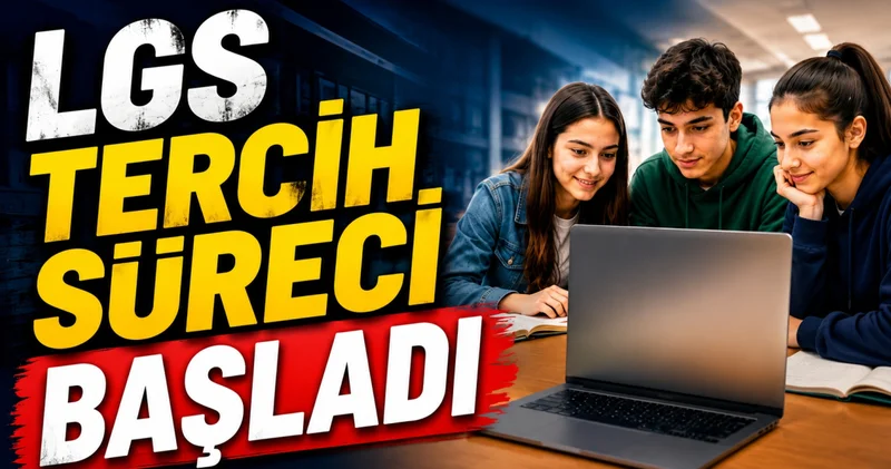 LGS 2026 LİSE TERCİHLERİ BAŞLADI! MEB LGS tercih kılavuzu ile lise tercihleri nasıl, nereden yapılır, son gün ne zaman? e Okul lise tercih robotu ekranı...