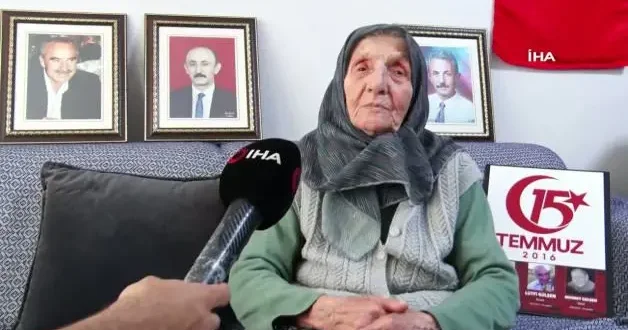 15 Temmuz darbe girişiminde 3 şehit veren 100 yaşındaki Muzaffer Gülşen in sözleri yürekleri dağladı