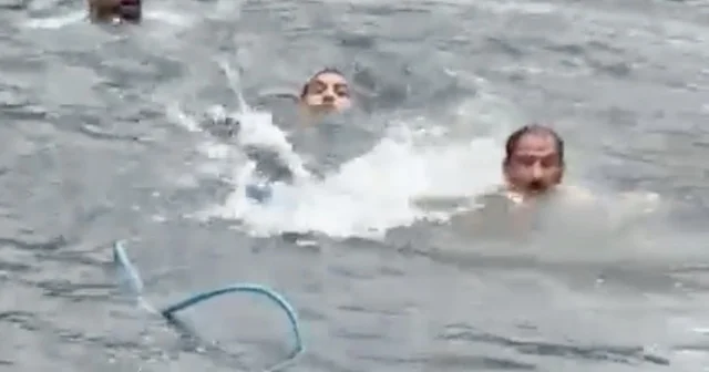 Uzungöl e düşen turisti kurtarmak isteyen 2 kişi boğulma tehlikesi geçirdi, 1 kişi ise aranıyor Trabzon Haberleri Habertürk Yerel Haberler