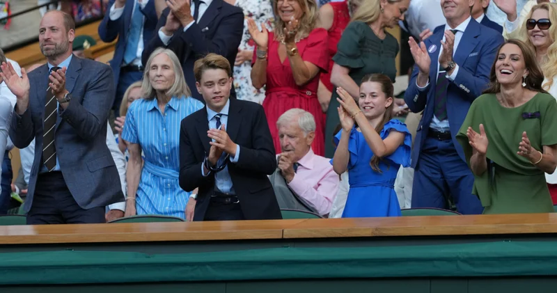 Prenses Kate Middleton ve Prens William Wimbledon finalinde! Tenis maçına ünlü akını