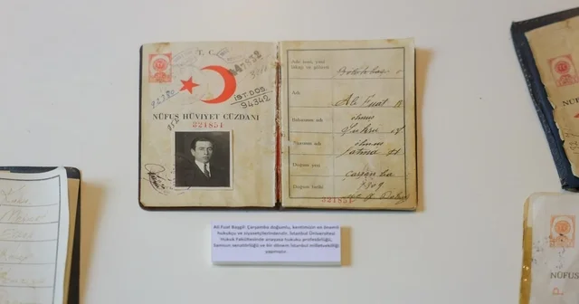 Ali Fuat Başgil in kimliği Kent Müzesi nde sergileniyor Samsun Haberleri Habertürk Yerel Haberler