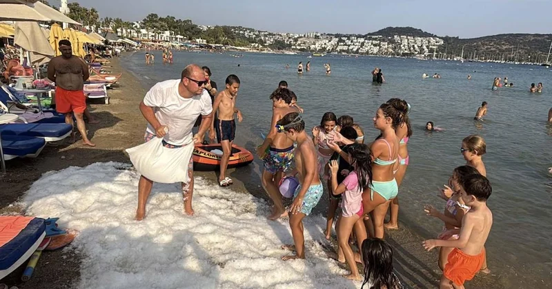 Bunu da gördük: Bodrum da sahile kum yerine bakın ne döktüler Sözcü Gazetesi