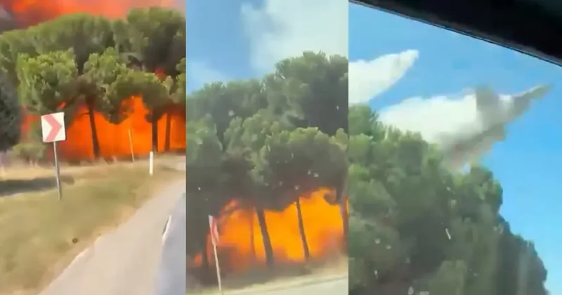 Yer: Yalova! Eğitim uçuşundaki F16 nın kaza kırım anına ilişkin yeni görüntüler
