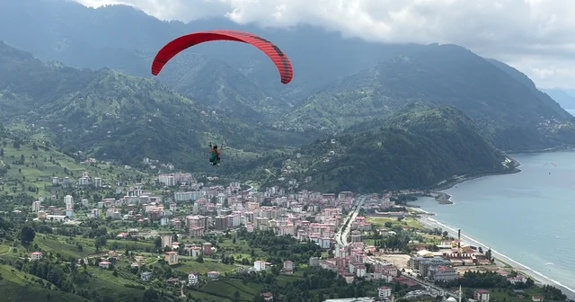 Artvin de Yamaç Paraşütü Türkiye Şampiyonası heyecanı başladı Artvin Haberleri Habertürk Yerel Haberler