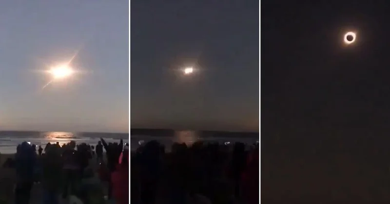 İzlanda da gündüz geceye döndü! Güneş tutulması böyle görüntülendi