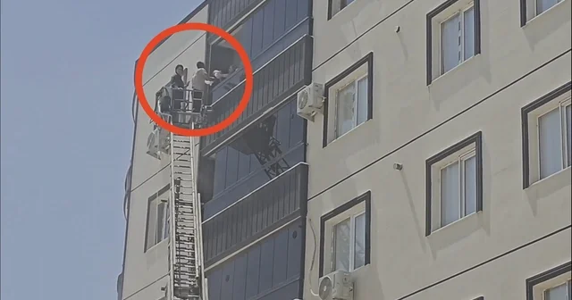 Mardin de 5 katlı apartmanda yangın; 1 i bebek 3 kişi dumandan etkilendi Mardin Haberleri Habertürk Yerel Haberler