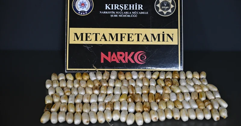 Kırşehir de midesinden 1 kilo 159 gram uyuşturucu çıkan zanlı tutuklandı