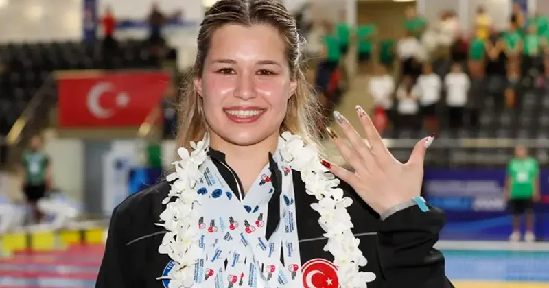 Milli sporcu Defne Kurt tan 5 lik tarihi seri Spor Haberleri