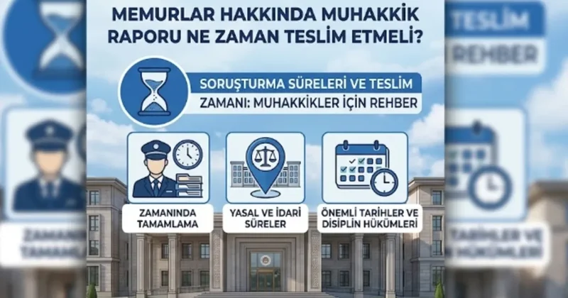 Memurlar hakkında Muhakkik raporunu ne zaman teslim etmeli?